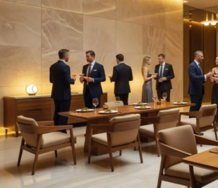 Elegáns, gyertyafényes gourmet vacsora exkluzív privát rendezvényen