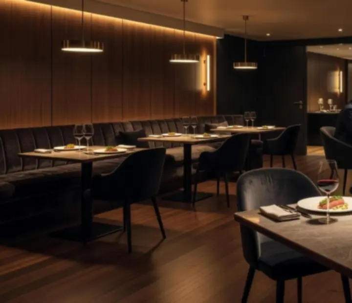 Előzetes betekintés a Rendezvenyhub étterem és póker lounge kifinomult belső tereibe