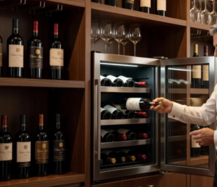Sommelier válogat prémium magyar és nemzetközi borok közül a Rendezvenyhub borbárjában